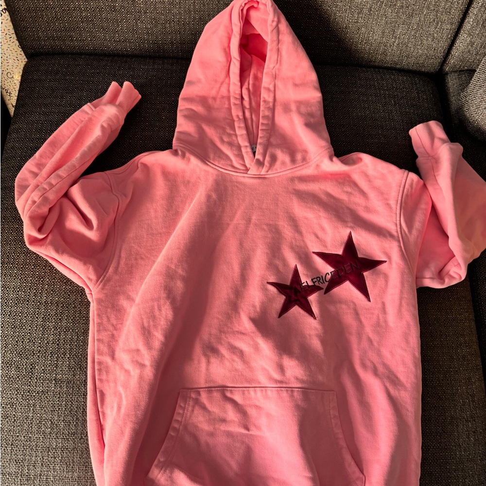 Aelfric Eden Pink Hoodie with Star Accents